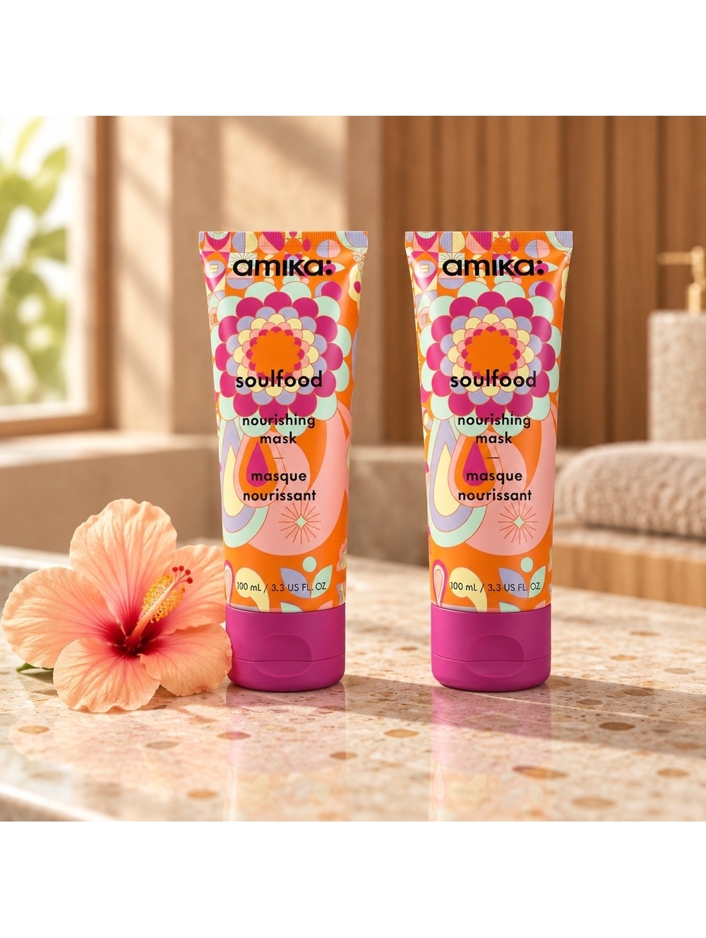 New Set of 2 Amika Soulfood nourishment mask 3.3oz